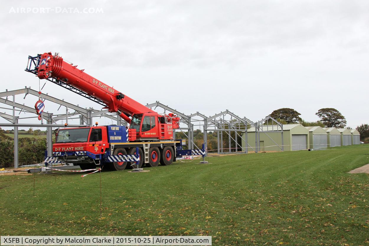X5FB Airport - More new hangers under construction at Fishburn Airfield, UK, October 2015.