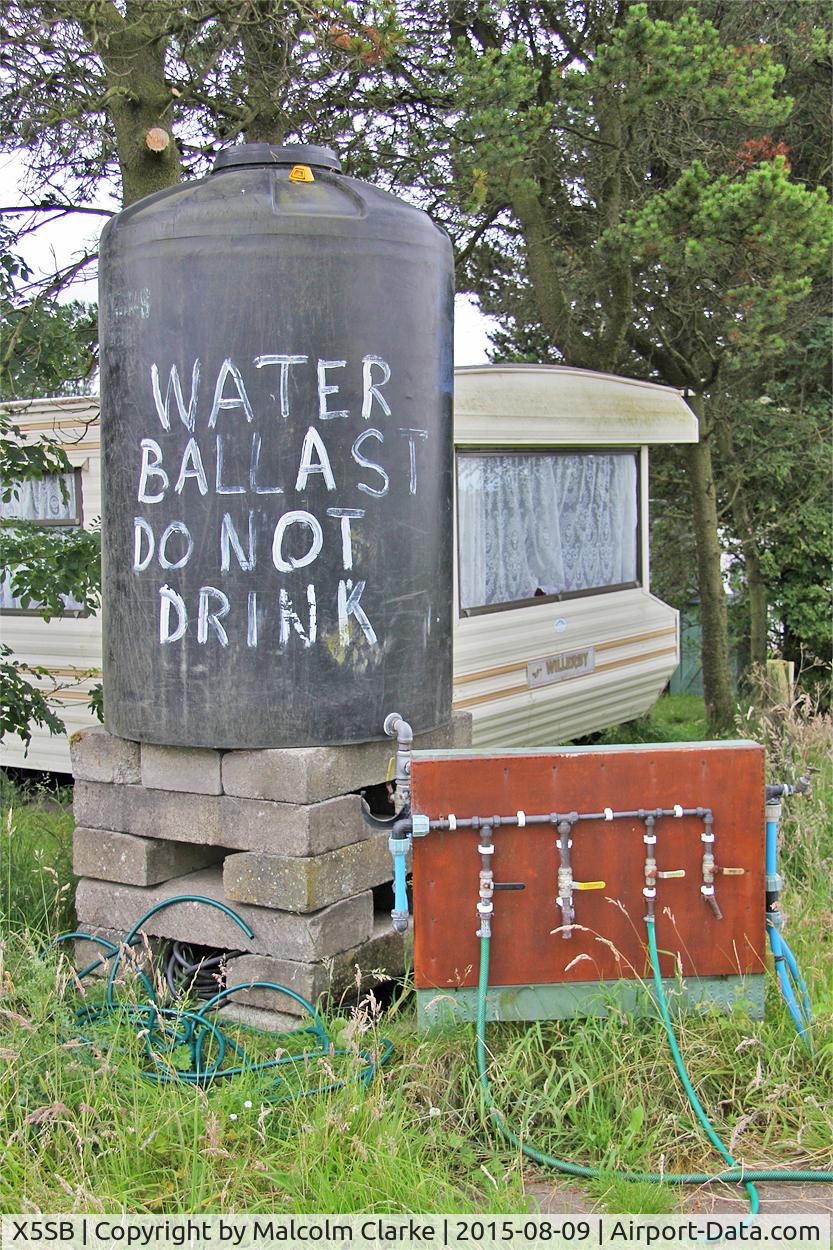 X5SB Airport - Ballast water supply at The Yorkshire Gliding Club, Sutton Bank. August 9th 2015.