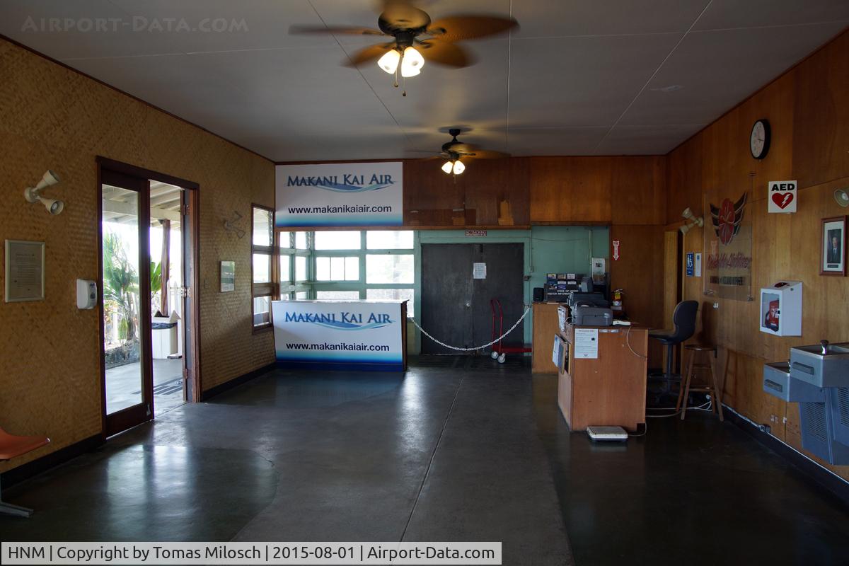 Hana Airport (HNM) - Inside the passenger terminal