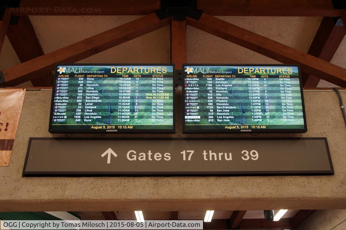 Kahului Airport (OGG) - Nine flights to Honolulu in three hours!