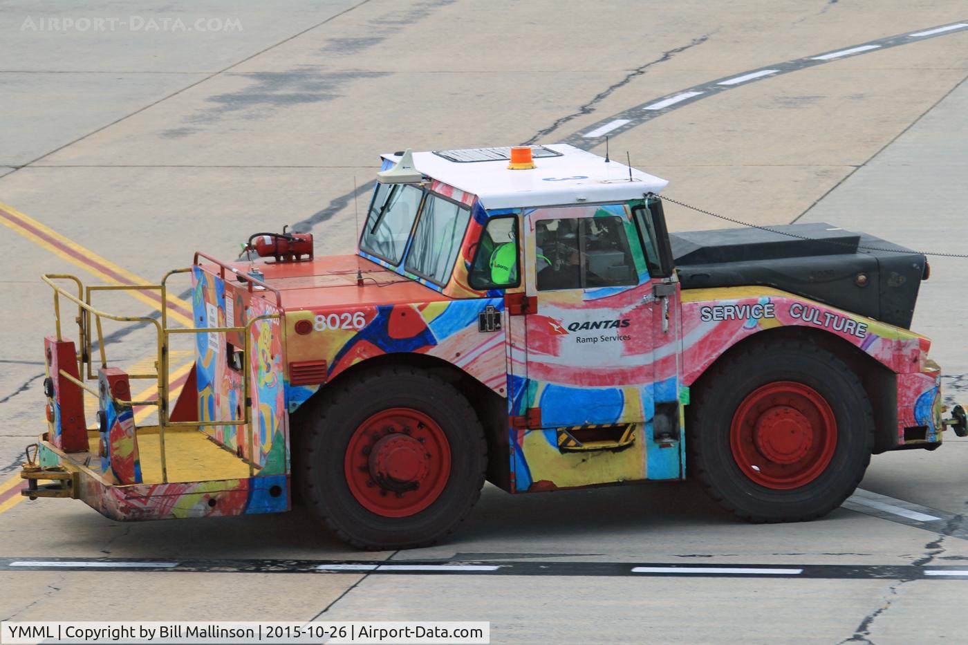 Melbourne International Airport, Tullamarine, Victoria Australia (YMML) - very colourful Melbourne tug