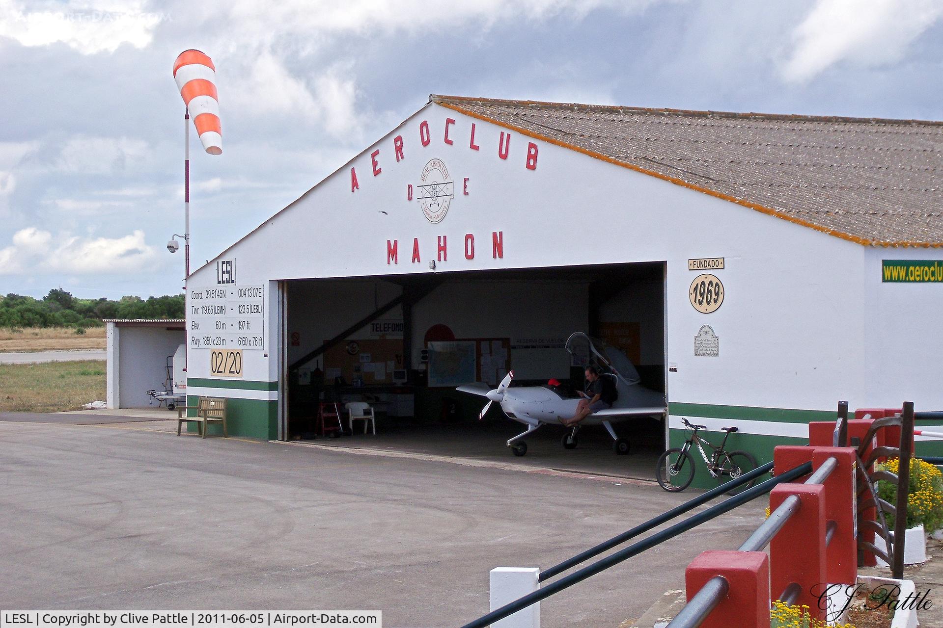 San Luis Aerodrome Airport, Menorca, Balearic Islands Spain (LESL) - The former main airport for Menorca, San Luis is now a small airfield located close to the (new) Mahon LEMH airport.