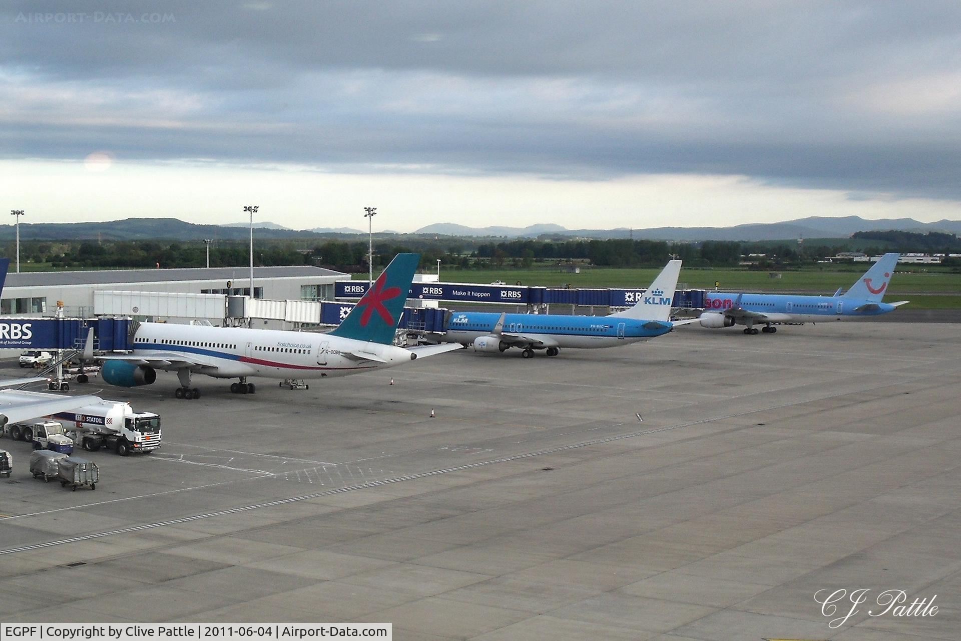Glasgow International Airport, Glasgow, Scotland United Kingdom (EGPF) - Gate line-up at Glasgow International EGPF