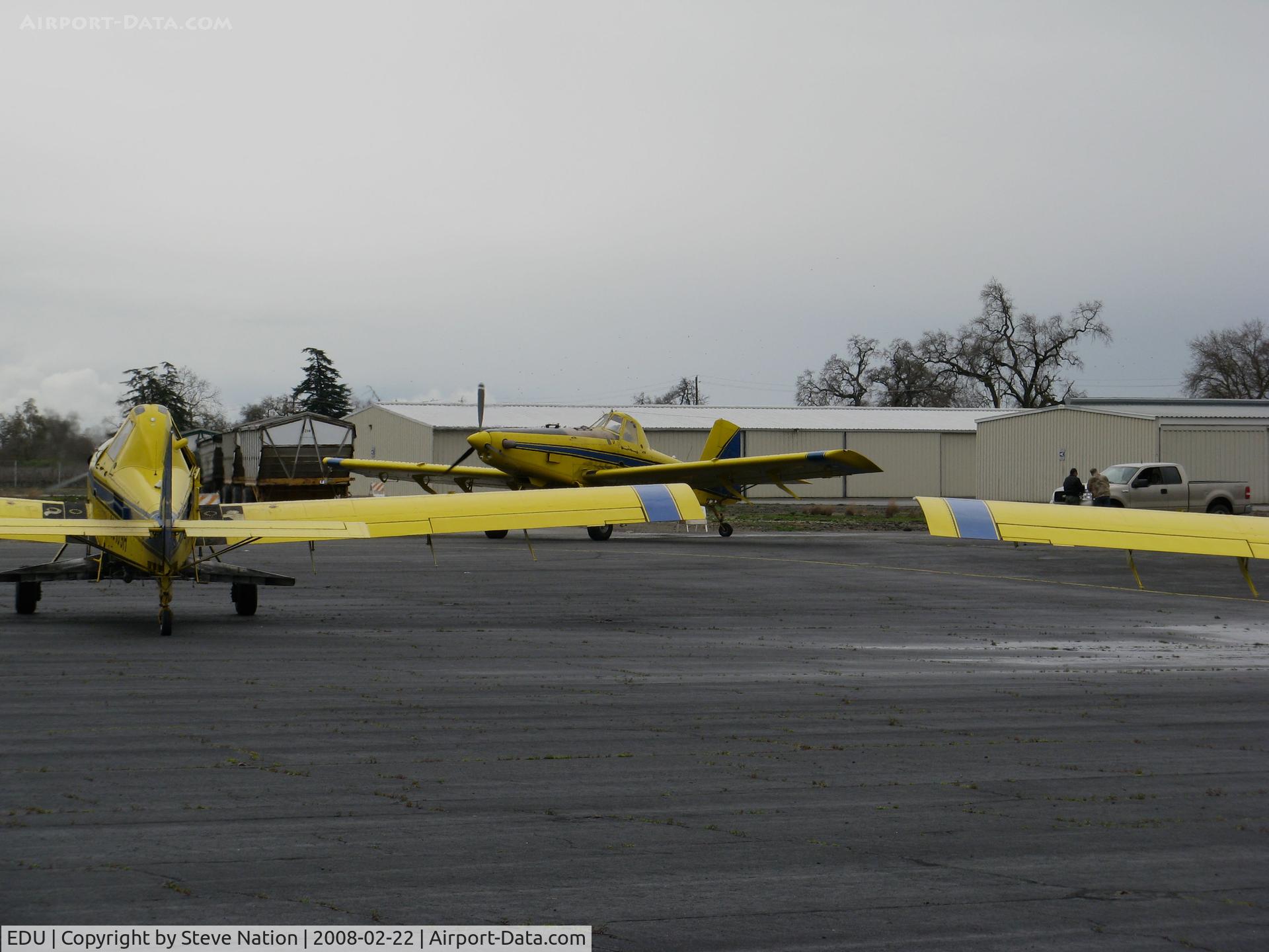 University Airport (EDU) - Three Farm Air Air Tractors loading rice seed @ University Airport, Davis, CA