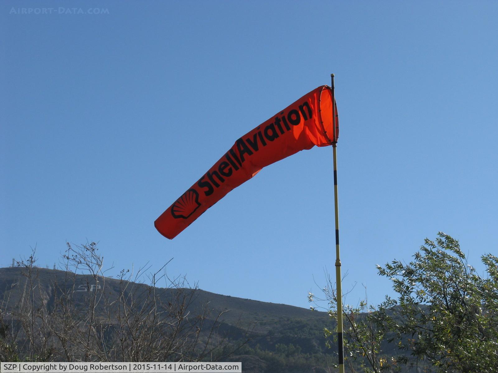 Santa Paula Airport (SZP) - Rwy 04 New Windsock-closeup