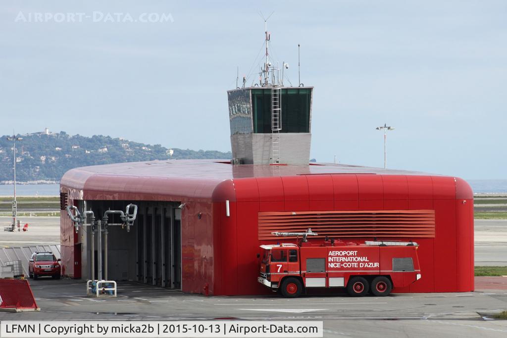 Nice Côte d'Azur Airport, Nice France (LFMN) - Fire house 