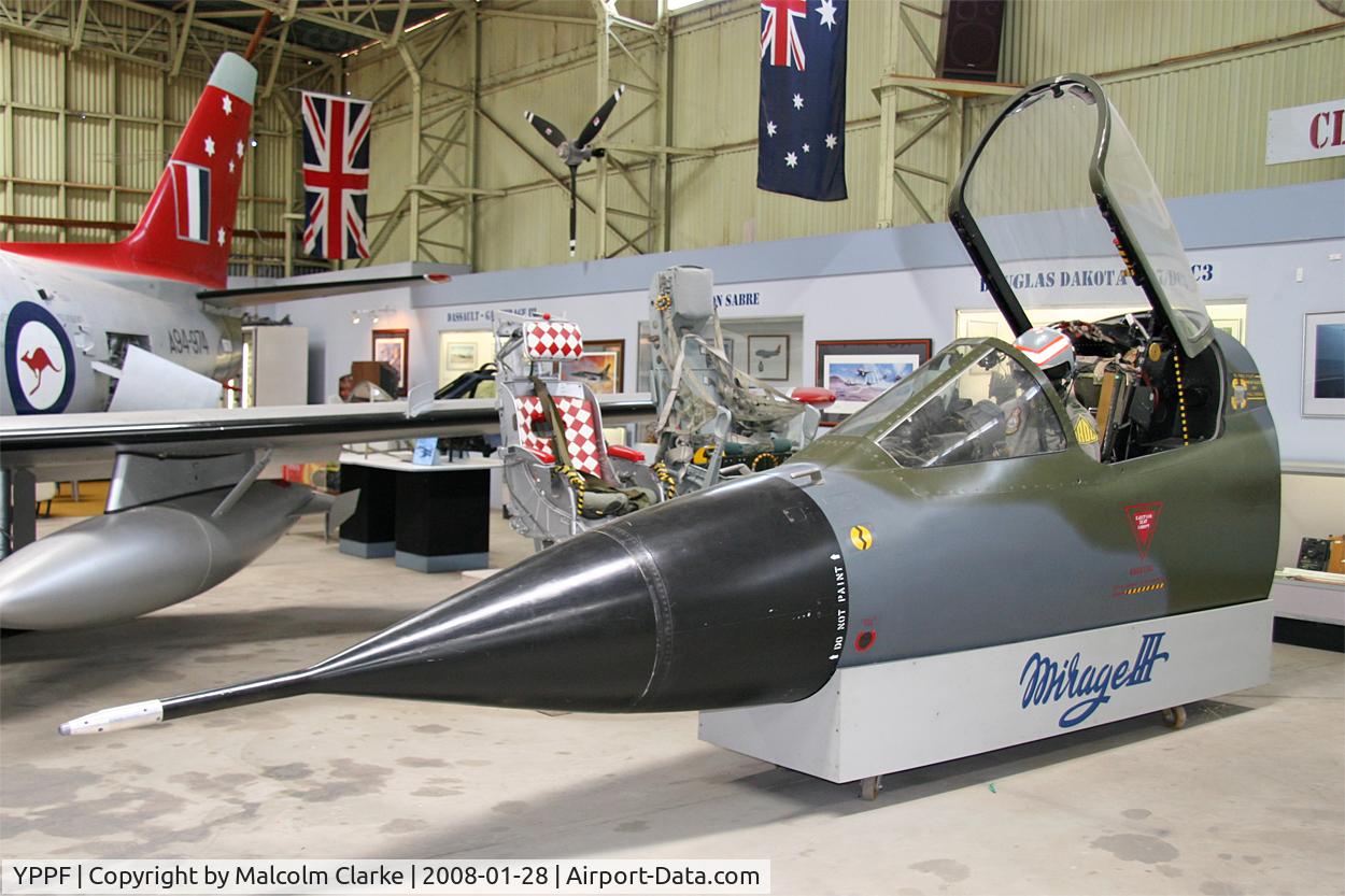 Parafield Airport, Salisbury, South Australia Australia (YPPF) - A Dassault Mirage III cockpit simulator displayed at The Classic Jets Fighter Museum, Parafield Airport, South Australia.