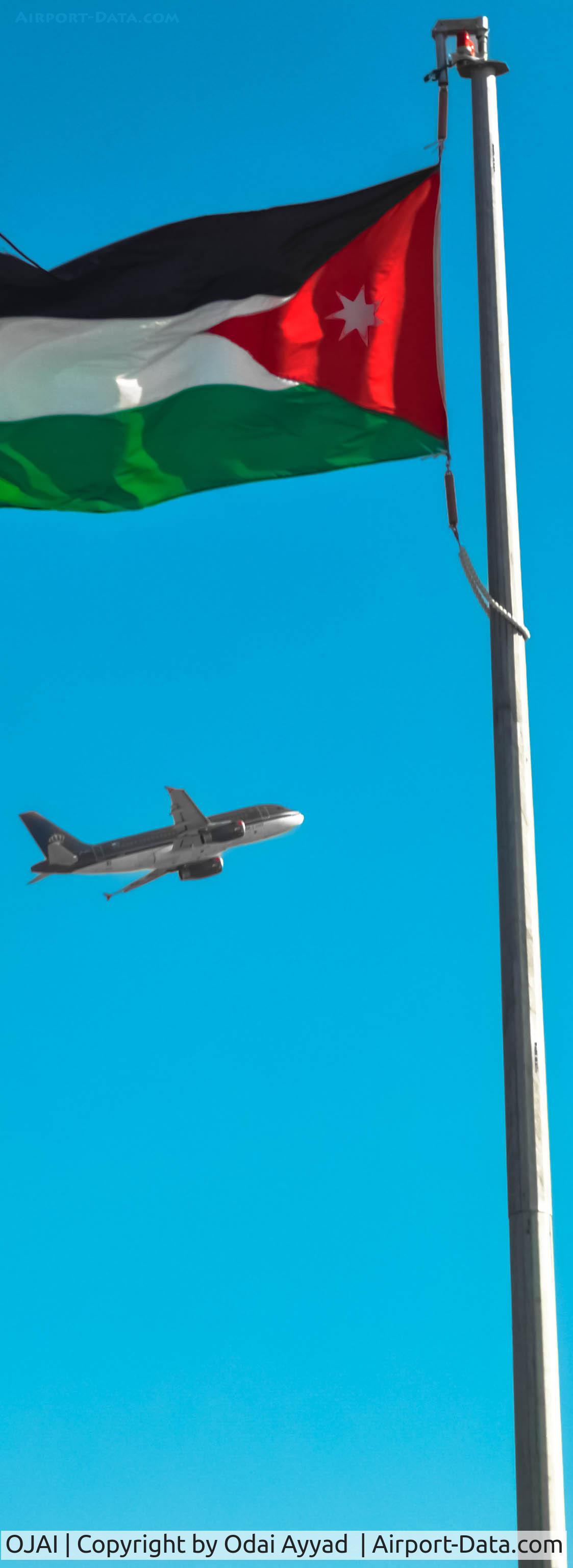 Queen Alia International Airport, Amman Jordan (OJAI) - The Flag and the Crown one picture 