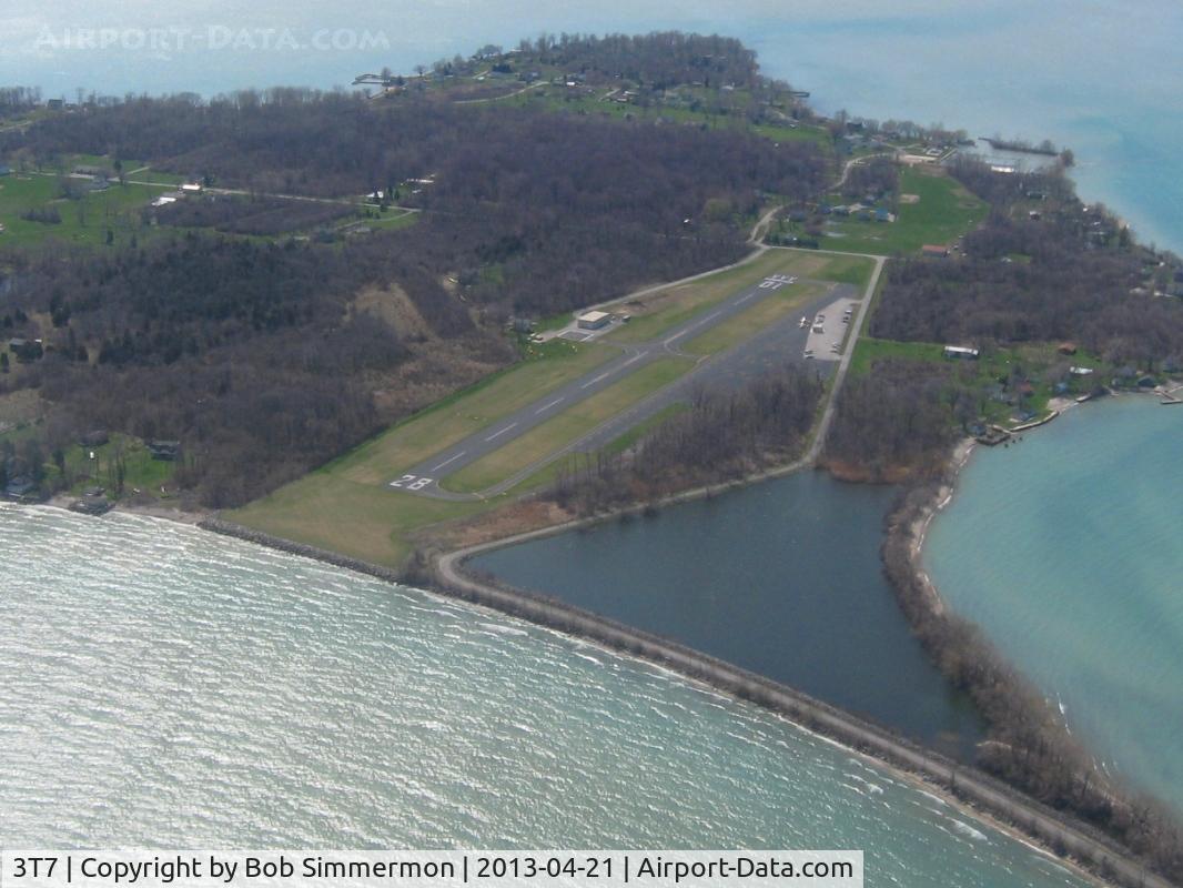 Middle Bass Island Airport (3T7) - Looking SW at 2000 ft