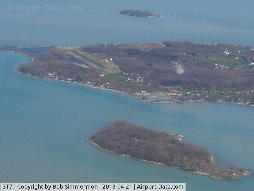 Middle Bass Island Airport (3T7) - Looking east from 2000 ft.