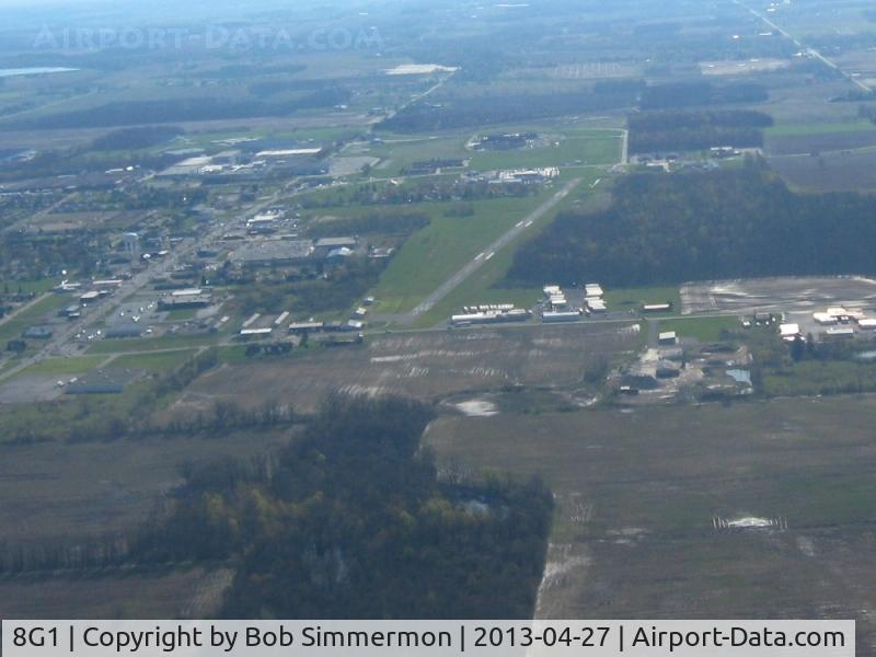 Willard Airport (8G1) - Looking east from about 2500 ft.