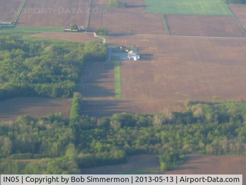 Stevens Farms Airport (IN05) - Looking south