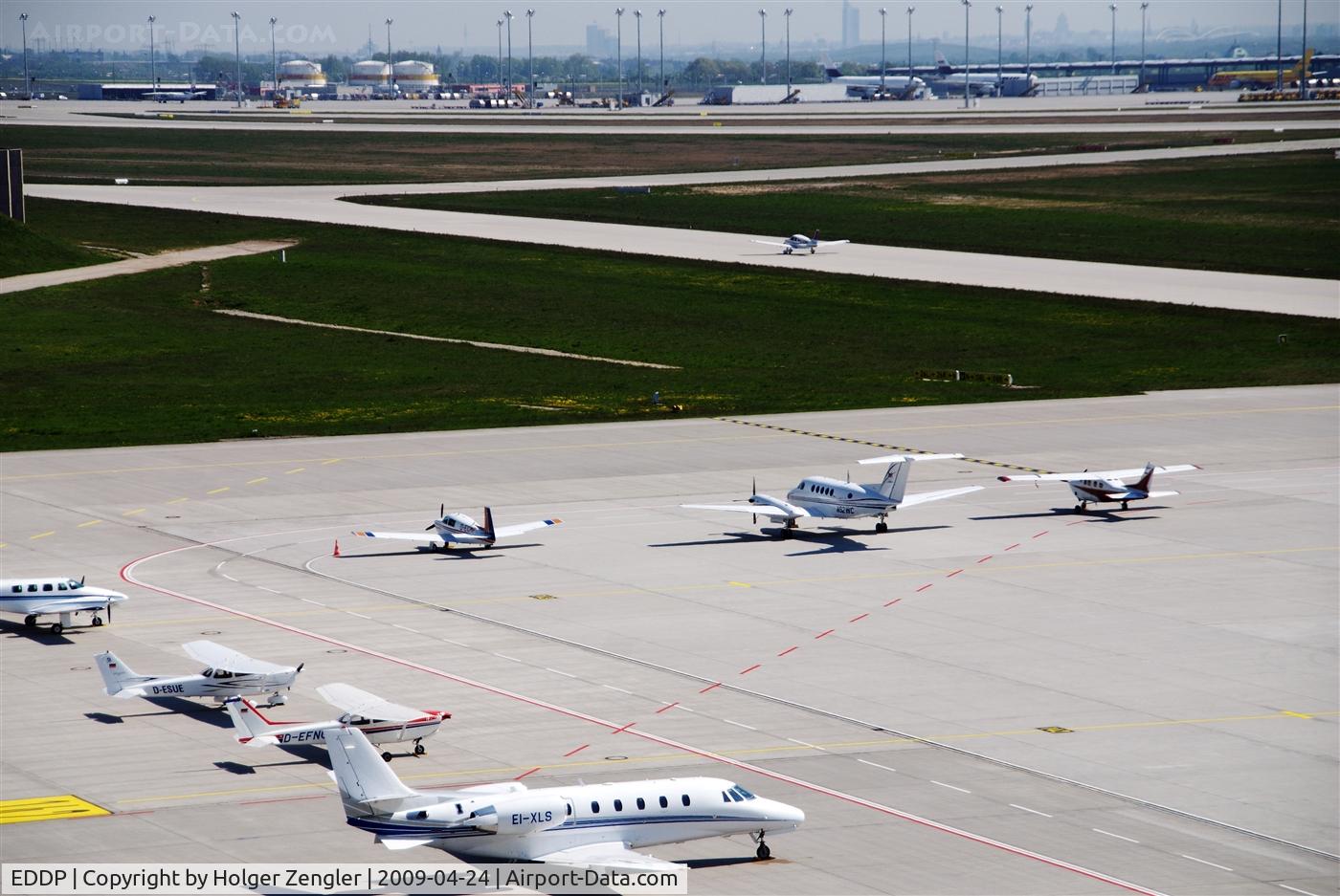 Leipzig/Halle Airport, Leipzig/Halle Germany (EDDP) - Pretty crowded apron 1 east and view to DHL area in the back...