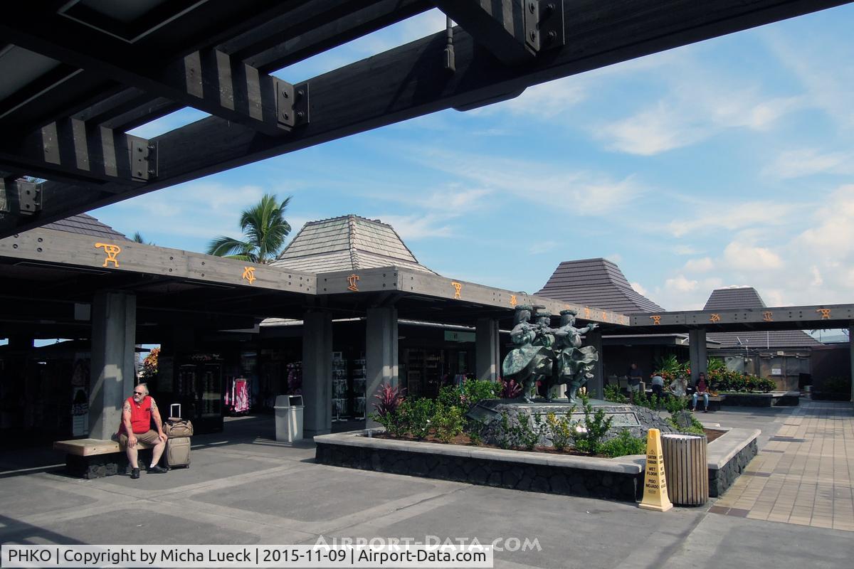 Kona International Airport, Kailua-Kona, Hawaii United States (PHKO) - Open air gate area at Kailua-Kona