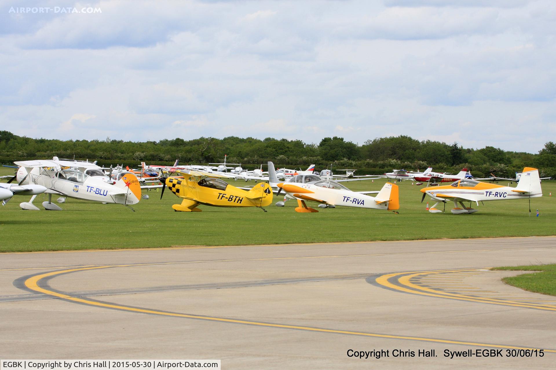 Sywell Aerodrome Airport, Northampton, England United Kingdom (EGBK) - Icelandic visitors at Aeroexpo 2015