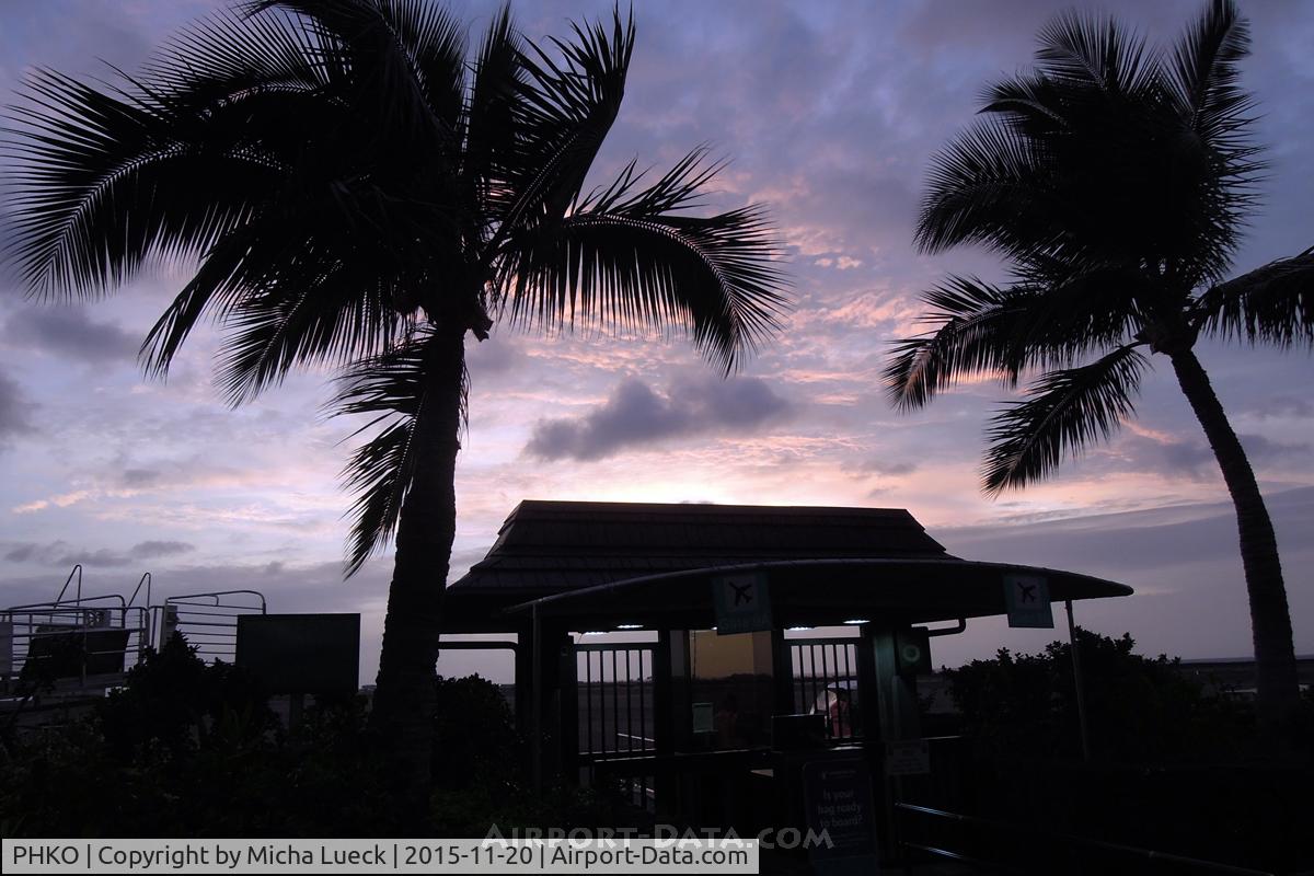 Kona International Airport, Kailua-Kona, Hawaii United States (PHKO) - Sunset at Kailua-Kona