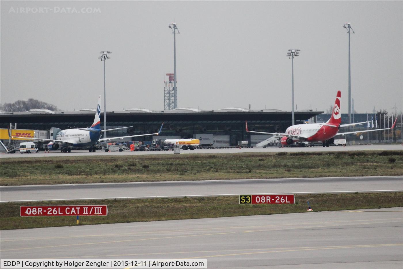 Leipzig/Halle Airport, Leipzig/Halle Germany (EDDP) - View from apron 2 to opposite apron 1....