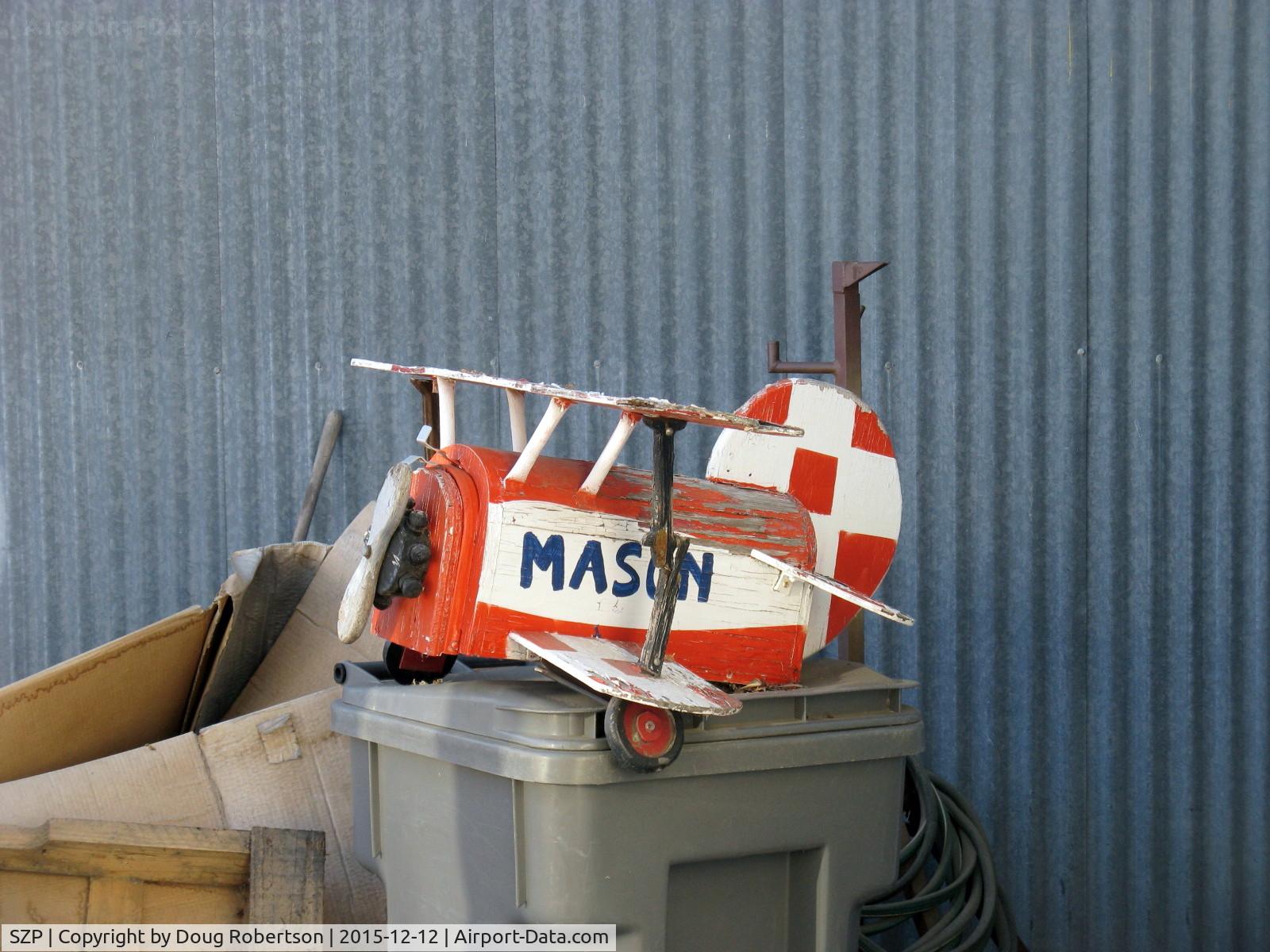 Santa Paula Airport (SZP) - Mason Family Toy Biplane. How many generations?
