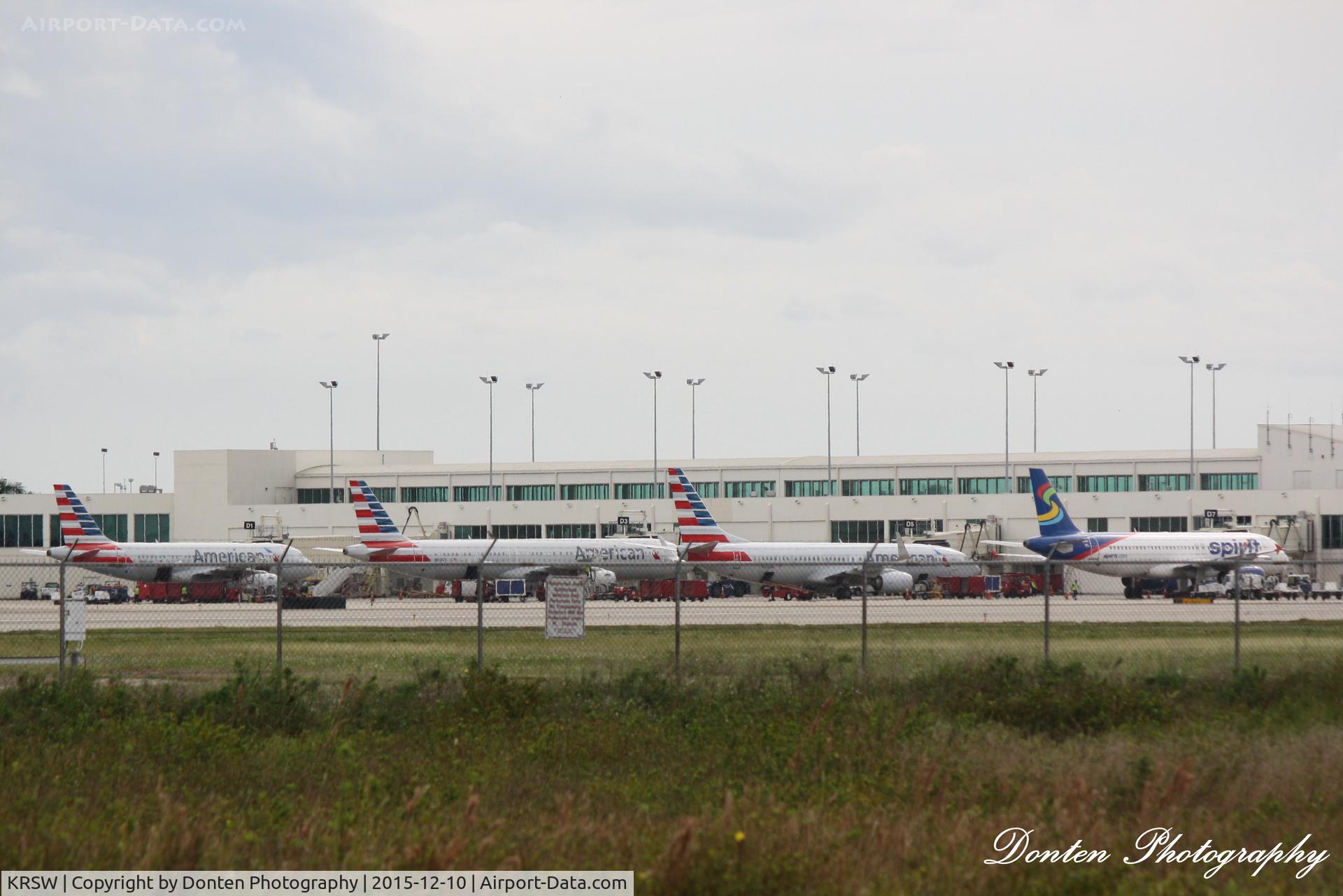 Southwest Florida International Airport (RSW) - Southwest Florida International Airport terminal as seen from across the runway complex