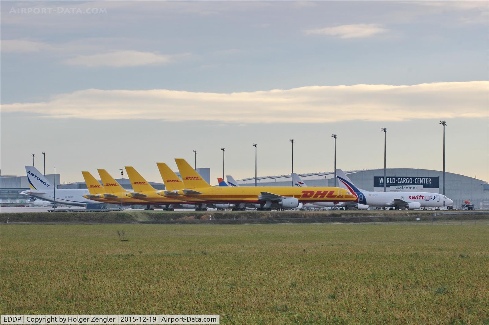 Leipzig/Halle Airport, Leipzig/Halle Germany (EDDP) - Very crowded apron 2 on a saturday morning....