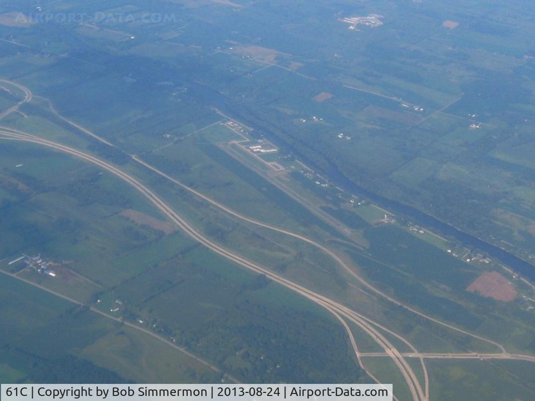 Fort Atkinson Municipal Airport (61C) - Looking NE from 10,000 ft.