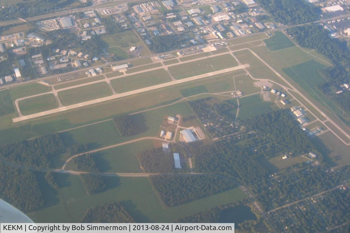 Elkhart Municipal Airport (EKM) - Looking NE from 10,000 ft.