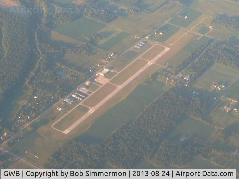 De Kalb County Airport (GWB) - Looking NE from 10,000 ft.