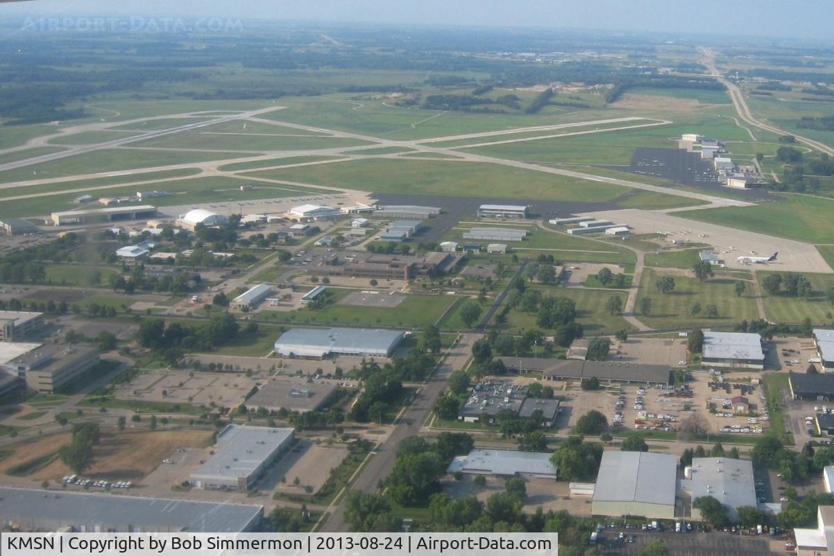Dane County Rgnl-truax Field Airport (MSN) - Climbing out and looking north