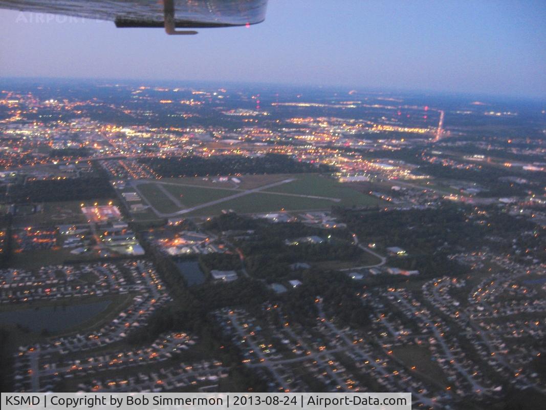 Smith Field Airport (SMD) - Looking south at daybreak