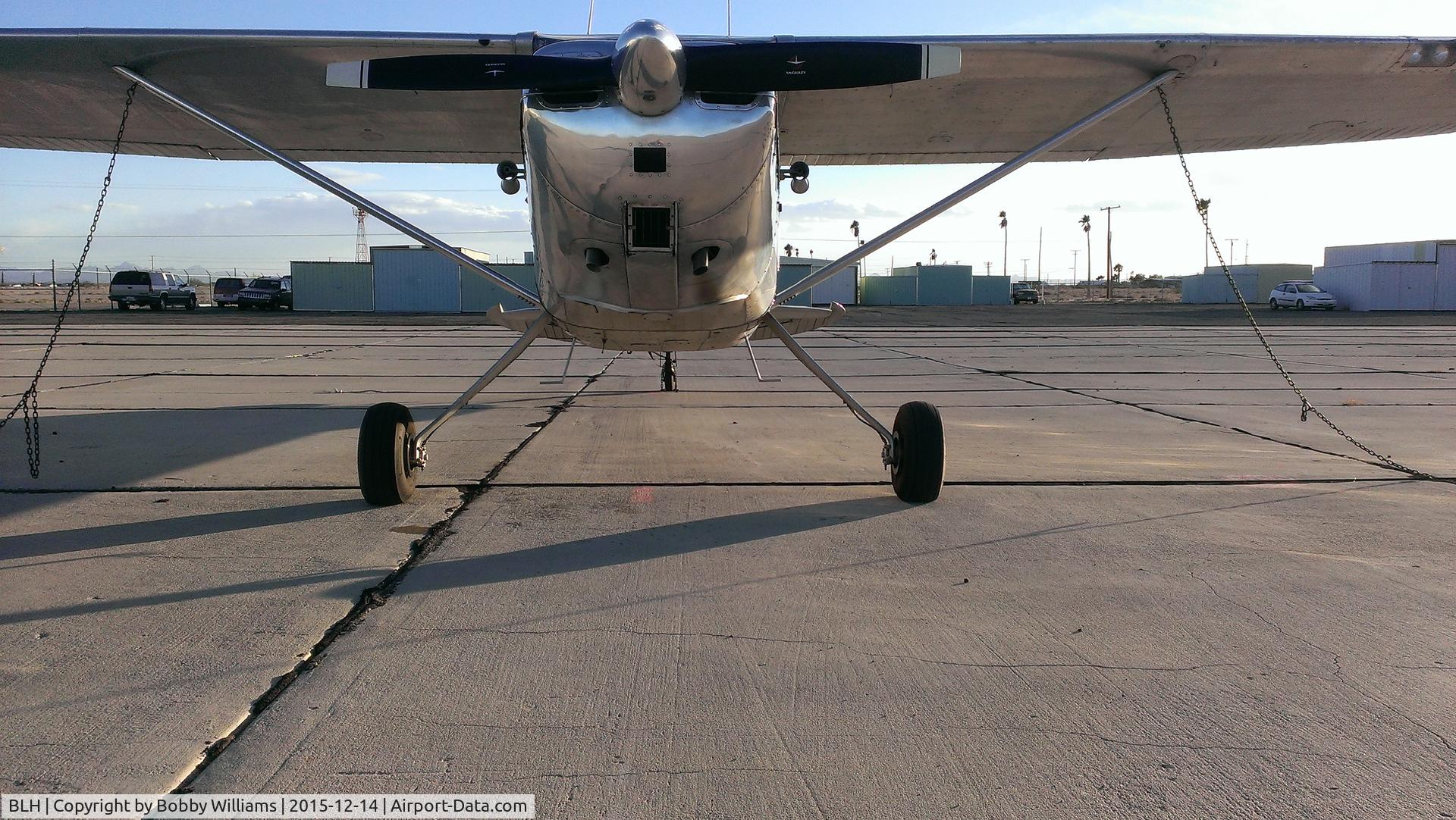 Blythe Airport (BLH) - On the transient ramp at BLH looking South in late afternoon.