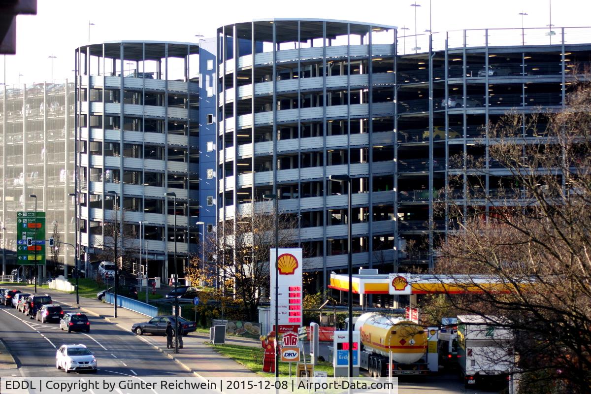 Düsseldorf International Airport, Düsseldorf Germany (EDDL) - Car Park seen from Skytrain