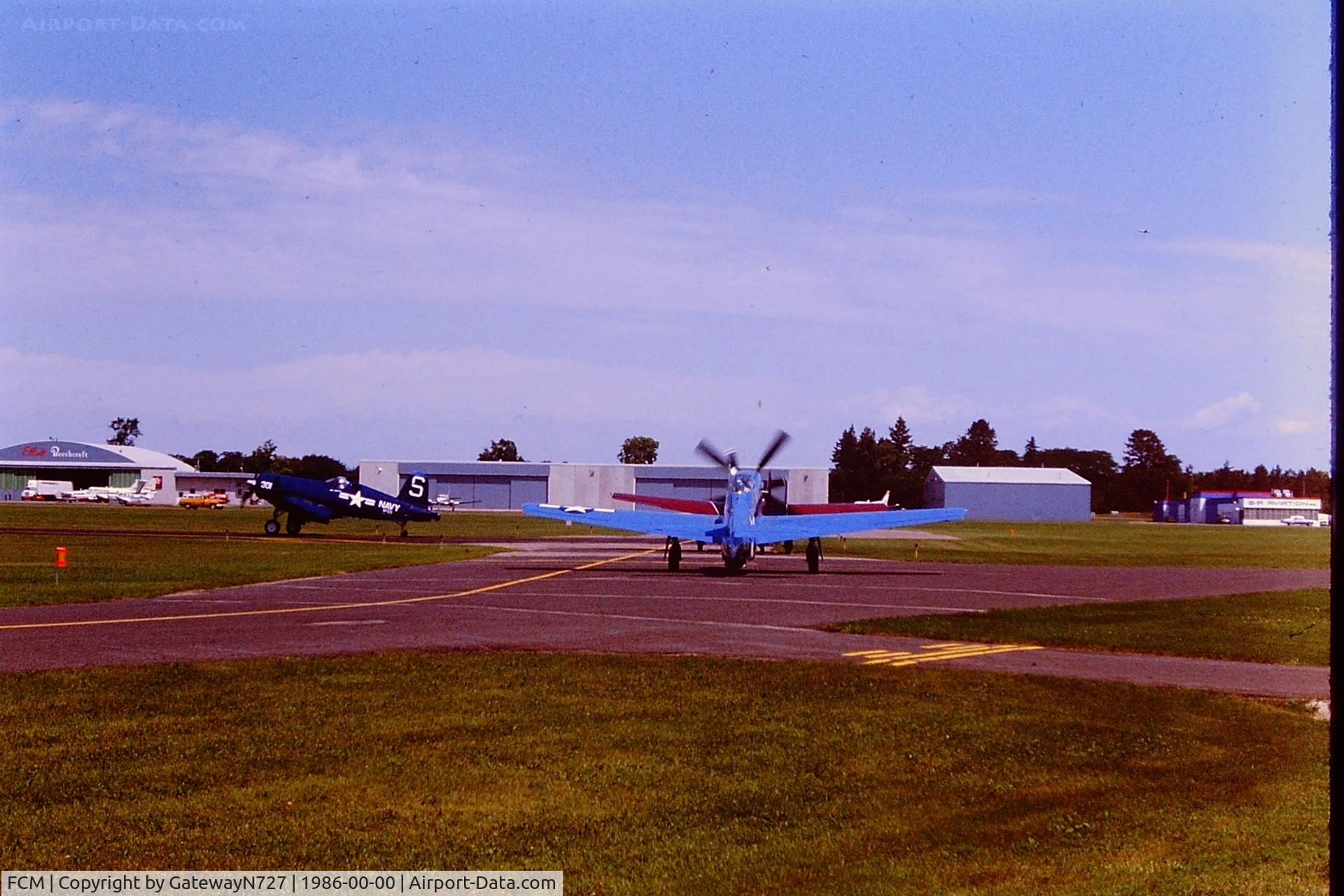 Flying Cloud Airport (FCM) - I believe this is either just before or just after Oshkosh, 1986. Taken from the Classic Aviation ramp.