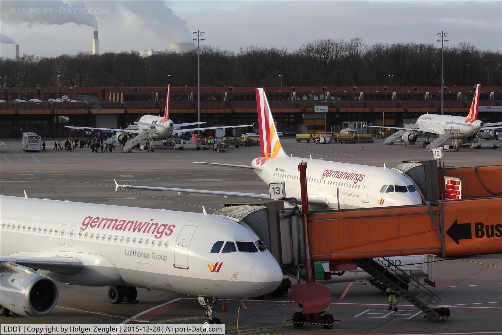 Tegel International Airport (closing in 2011), Berlin Germany (EDDT) - left, right, up and down - the world seems to be germanwings.....