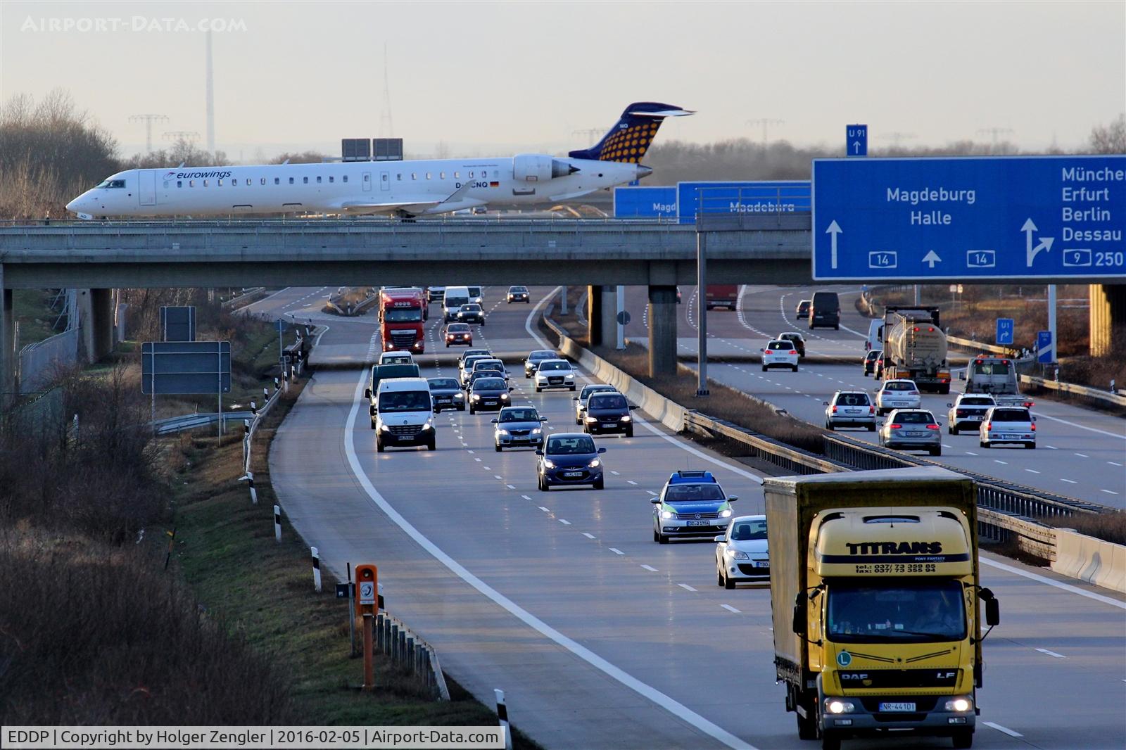 Leipzig/Halle Airport, Leipzig/Halle Germany (EDDP) - Where the aircraft is rolling is twy W.....