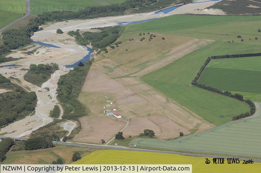 Waimate Aerodrome Airport, Waimate New Zealand (NZWM) - overhead WM