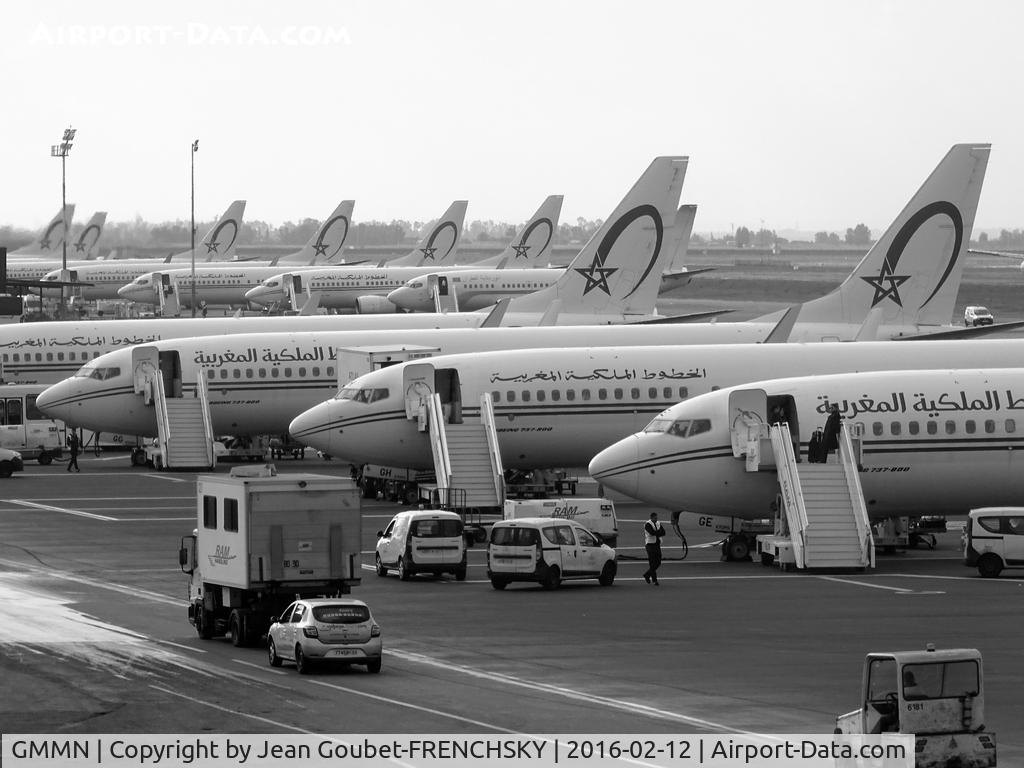 Mohammed V International Airport, Casablanca Morocco (GMMN) - parking Royal Air Maroc