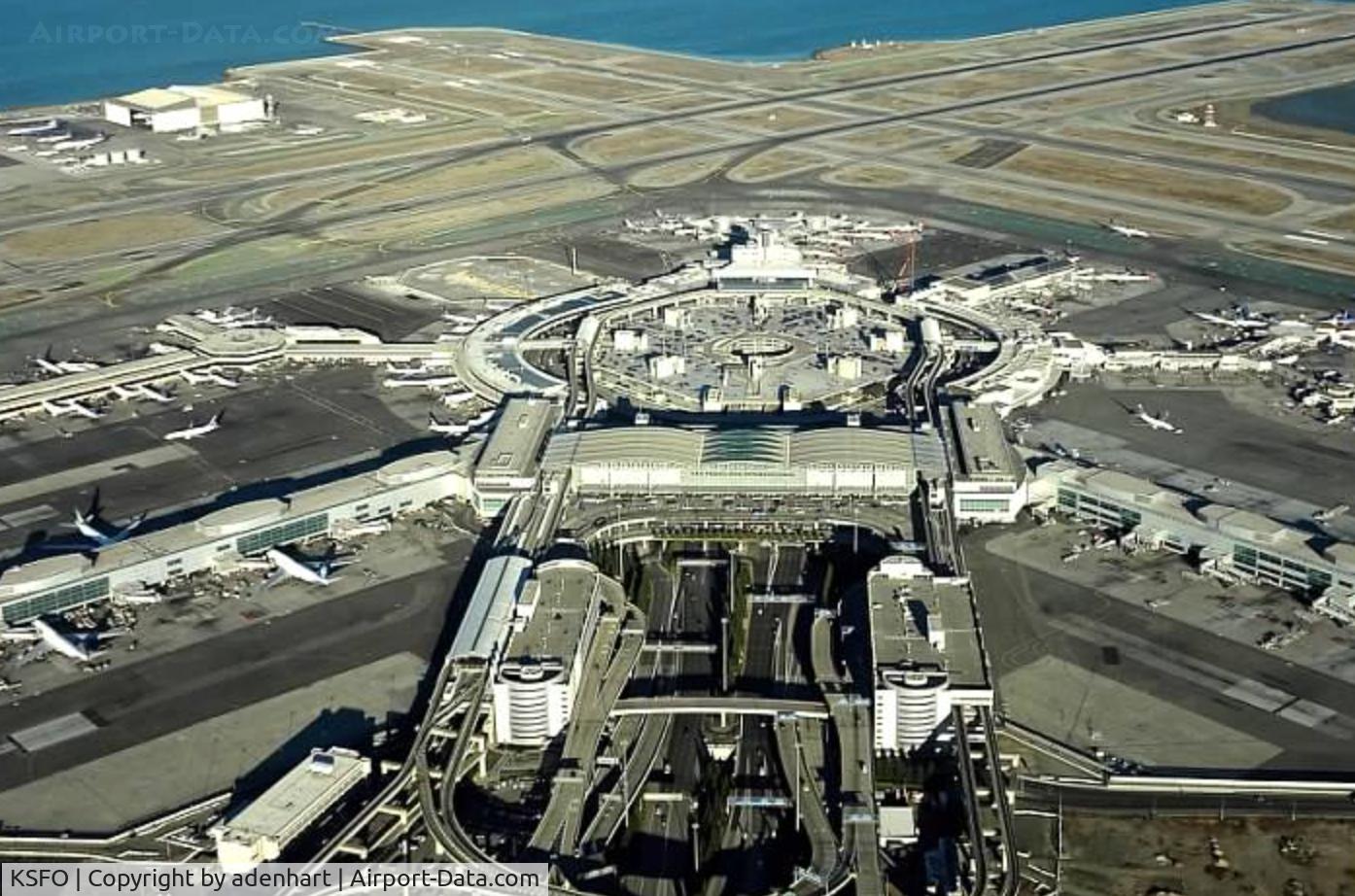 San Francisco International Airport (SFO) - KSFO taken at 1500 feet just West of HWY 101 during a Bay Tour in a C172