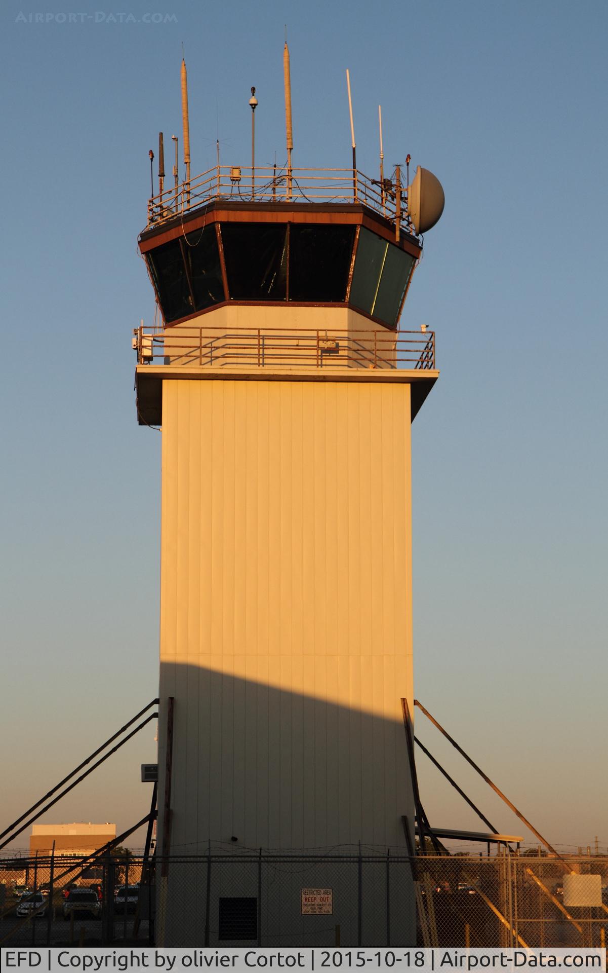 Ellington Airport (EFD) - the control tower in the morning