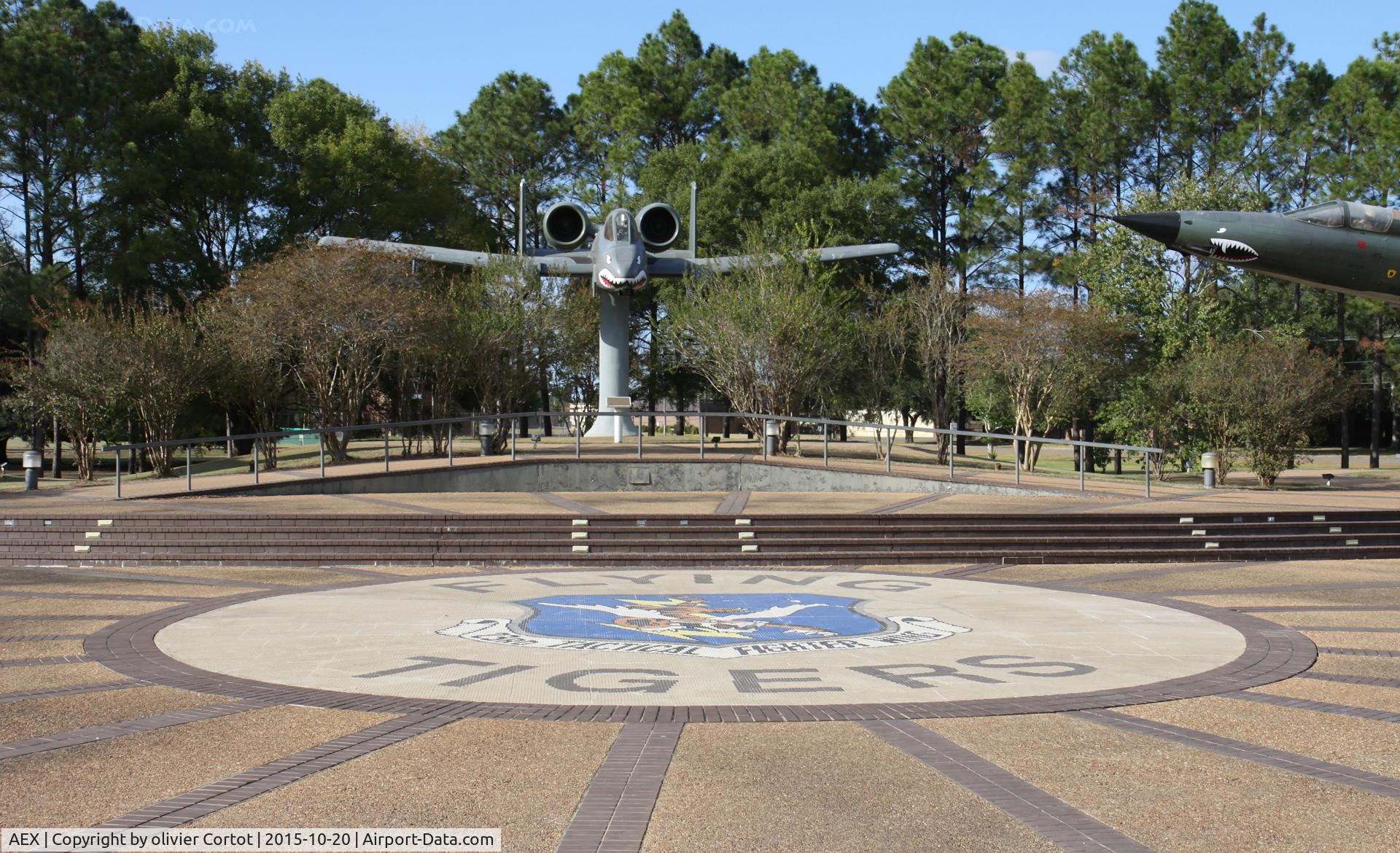 Alexandria International Airport (AEX) - You'll find a flying tigers memorial nearby