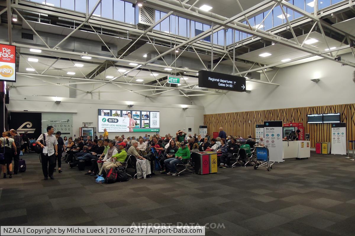 Auckland International Airport, Auckland New Zealand (NZAA) - The remodeled regional gates area in Auckland, now with NZ's Regional Koru Lounge