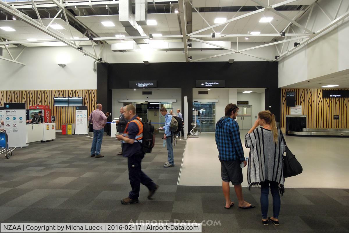 Auckland International Airport, Auckland New Zealand (NZAA) - The remodeled regional gates and baggage claim area in Auckland