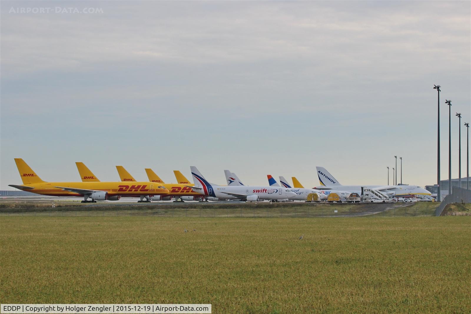 Leipzig/Halle Airport, Leipzig/Halle Germany (EDDP) - Crowded apron 2....
