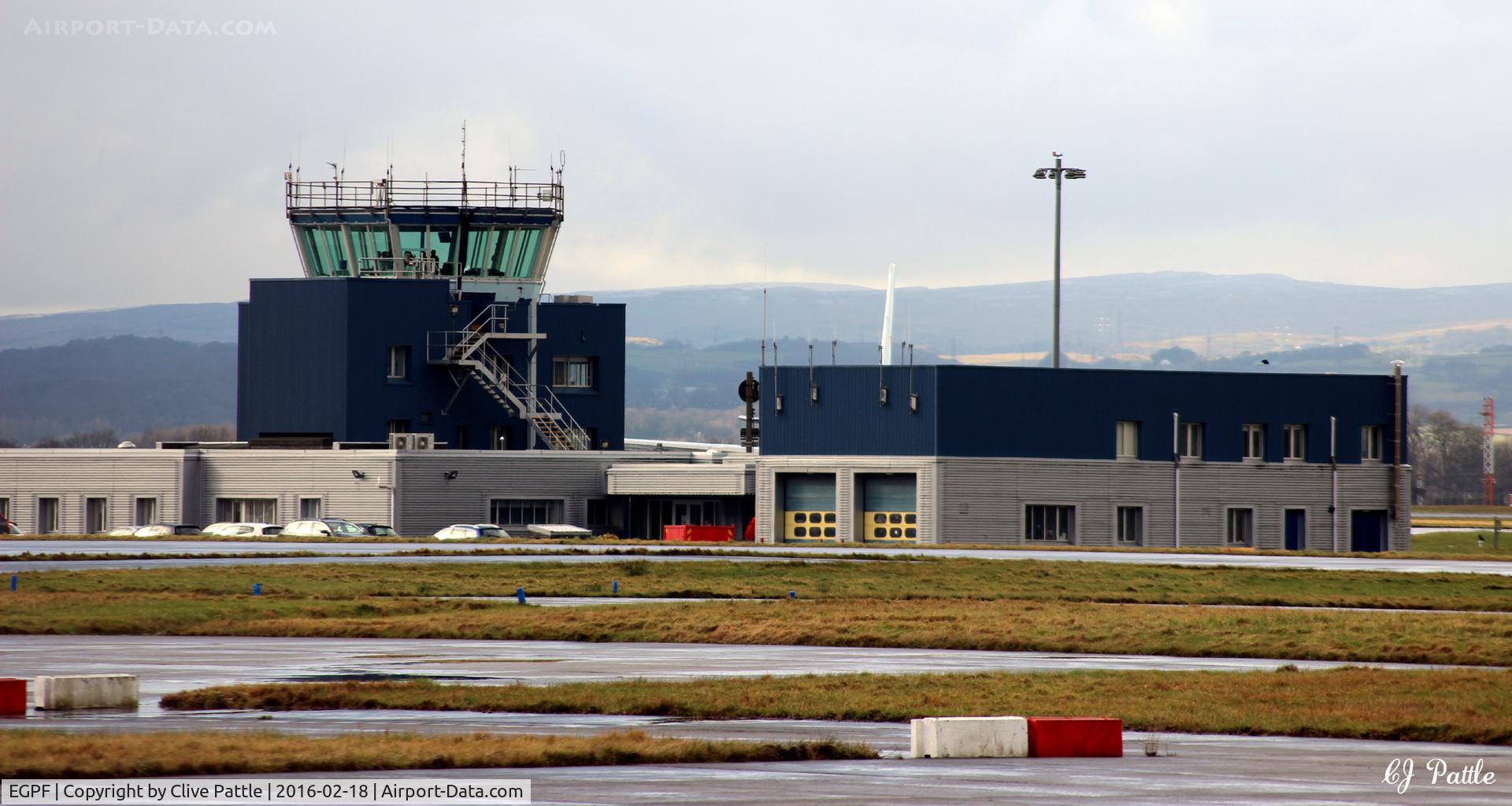 Glasgow International Airport, Glasgow, Scotland United Kingdom (EGPF) - Tower complex view at Glasgow International EGPF