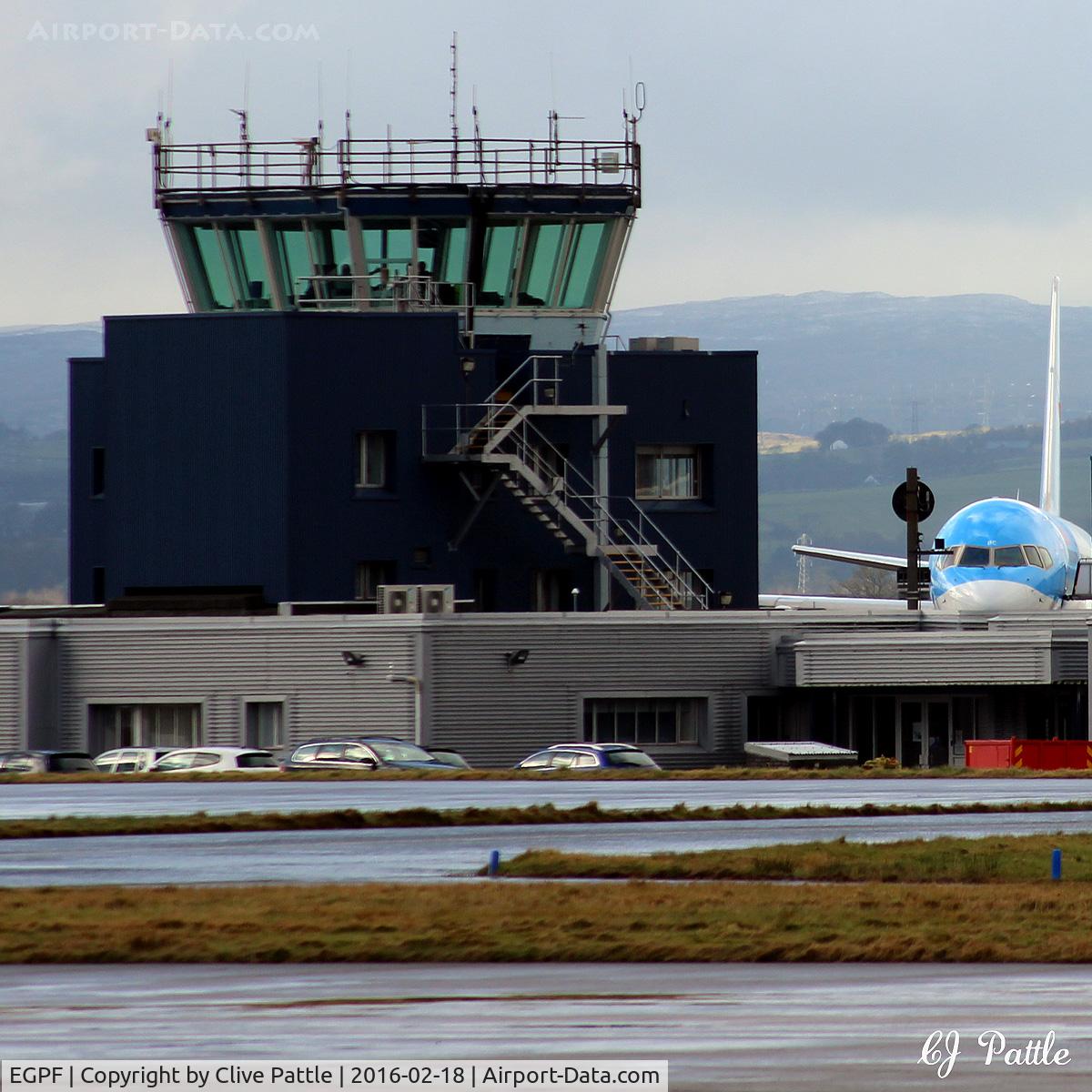Glasgow International Airport, Glasgow, Scotland United Kingdom (EGPF) - Tower close-up view at Glasgow International EGPF