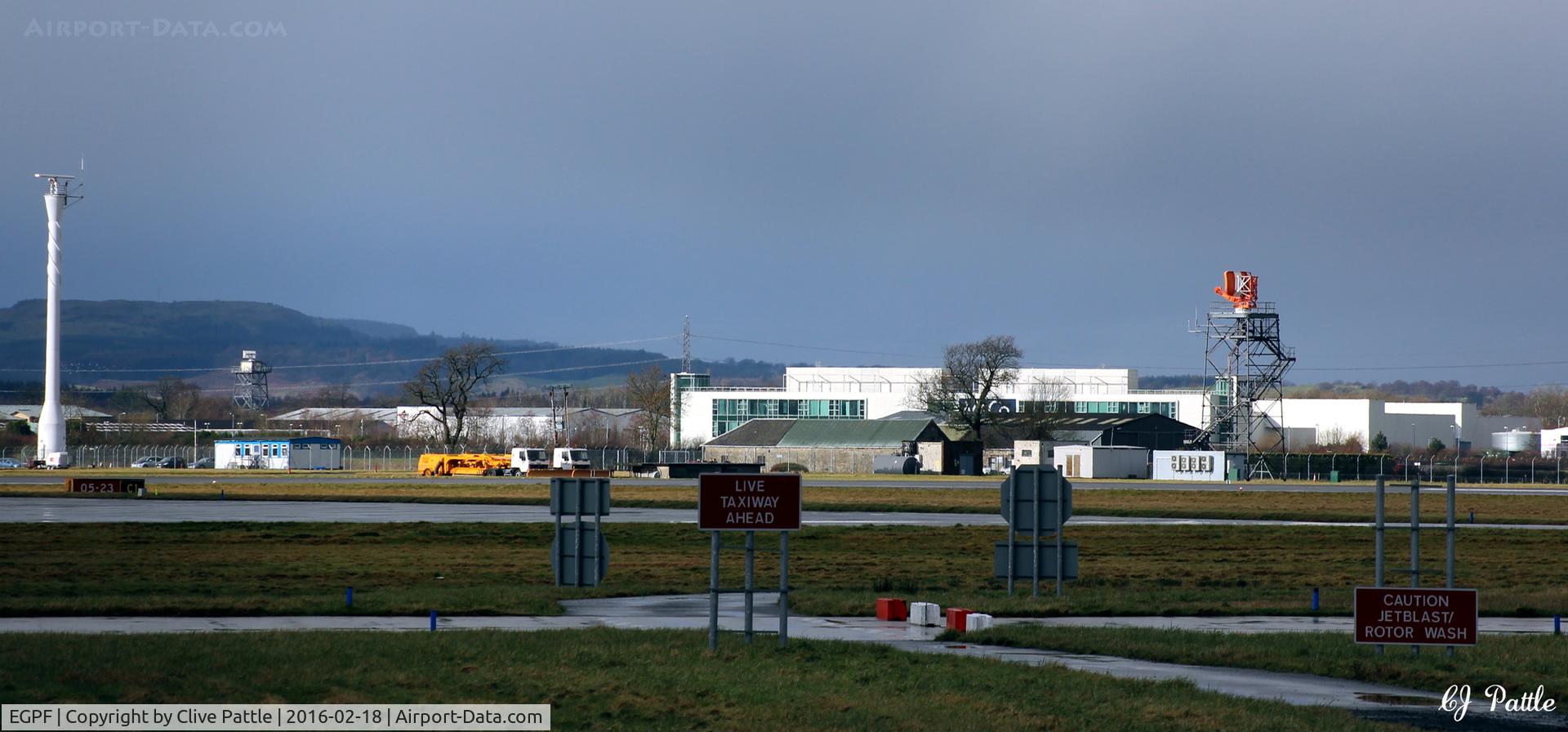 Glasgow International Airport, Glasgow, Scotland United Kingdom (EGPF) - North side of the airport at Glasgow International EGPF