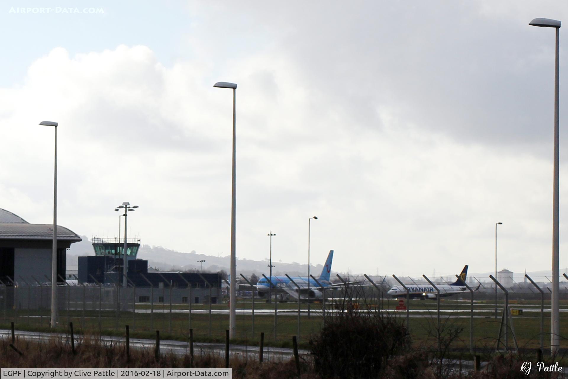 Glasgow International Airport, Glasgow, Scotland United Kingdom (EGPF) - Over the fence view at Glasgow International EGPF