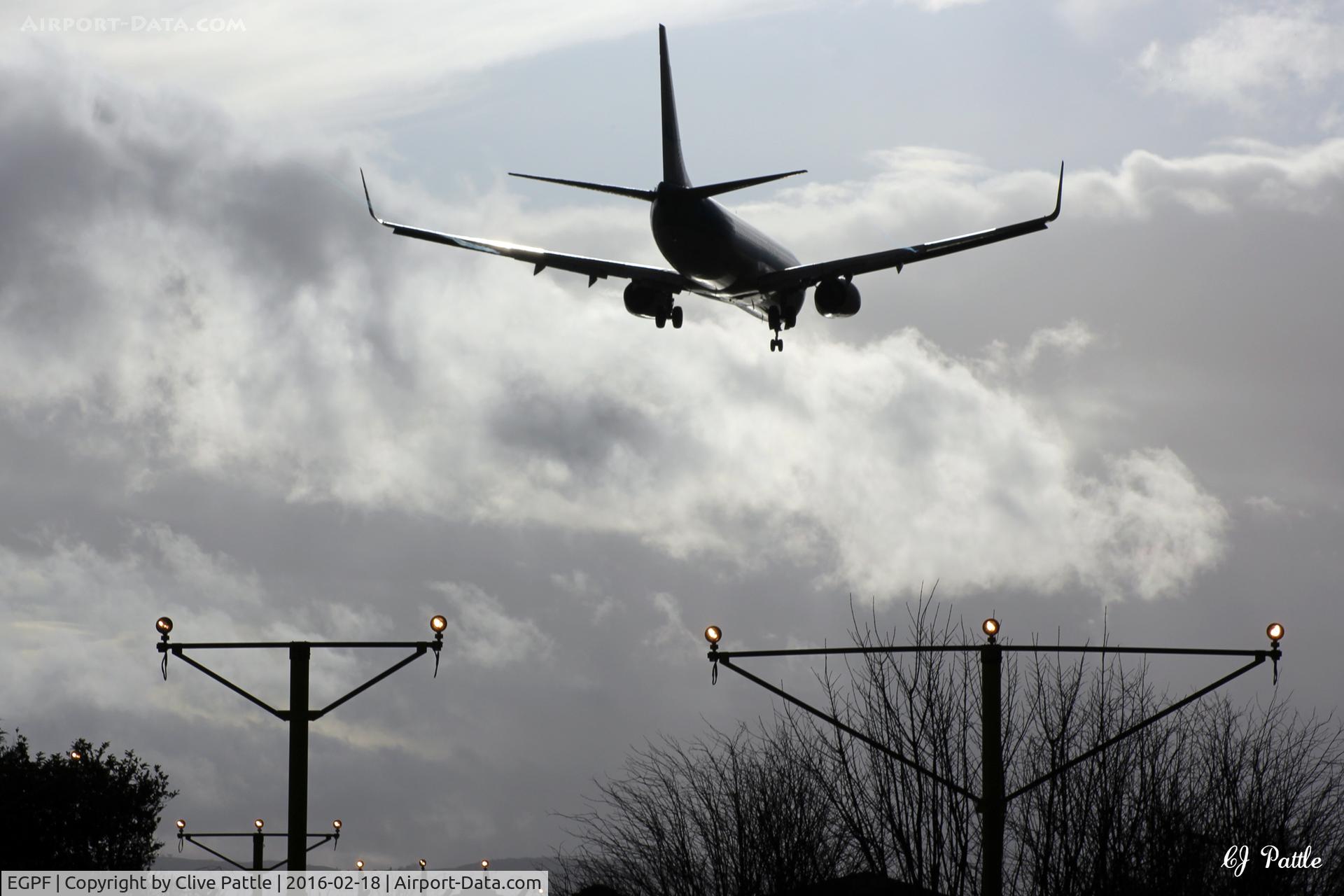 Glasgow International Airport, Glasgow, Scotland United Kingdom (EGPF) - Good photography opportunities from the Runway 23 end of Glasgow International EGPF.