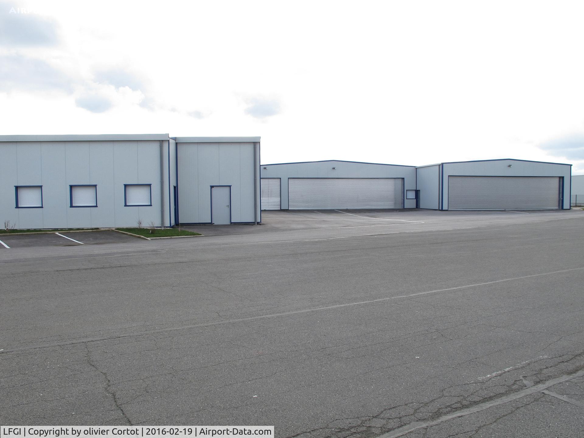 Dijon Darois Airport, Dijon France (LFGI) - brand new hangars built in 2015