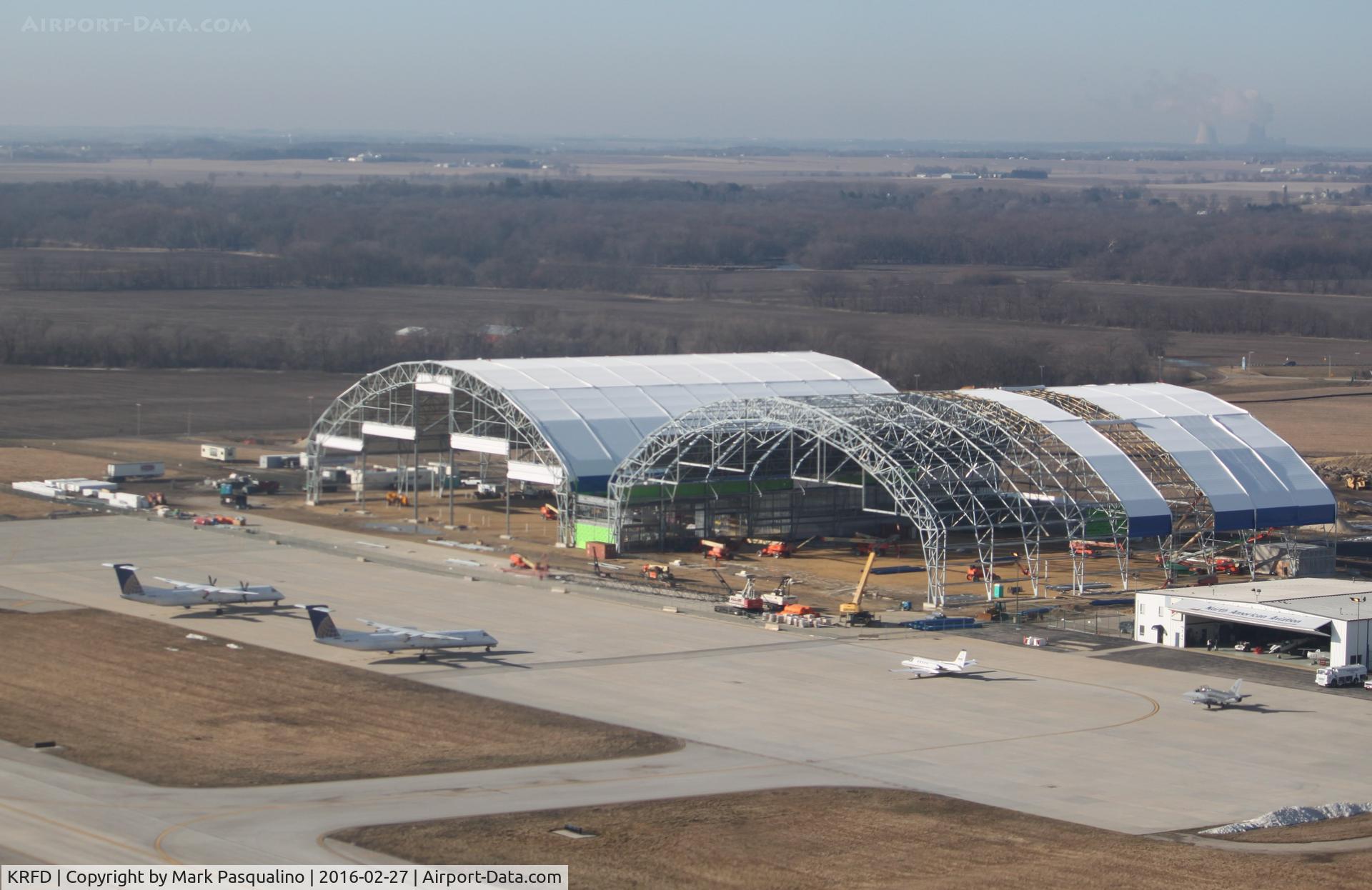 Chicago/rockford International Airport (RFD) - New hangars being built