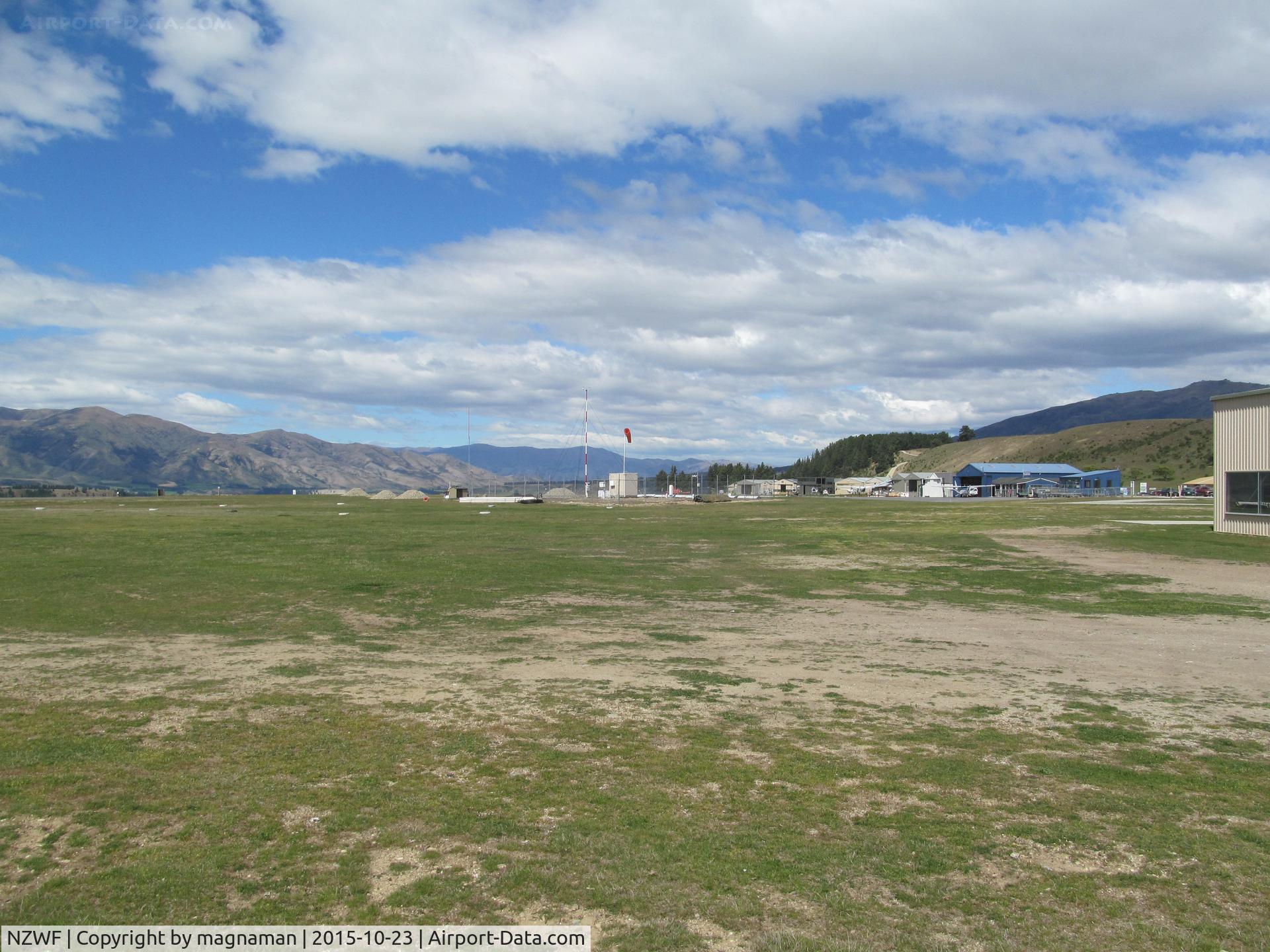 Wanaka Airport, Wanaka New Zealand (NZWF) - View of airfield from the adjacent toy & transport museum